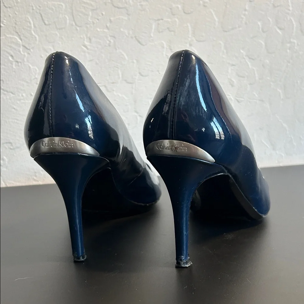 Calvin Klein Navy Gayle Stilleto Pointed-Toe Heels - Women’s 7.5